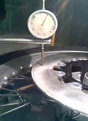 Measuring runout on NG Brakes rotor.jpg